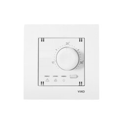 Karre Meridian Beyaz Analog Termostat Isıtma ve Soğutma (Çerçeve Hariç) 90961071 - VİKO