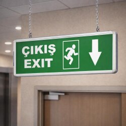 Pelsan Exıt Çıkış Aşağı Ok 3 SAAT 203888 - 2