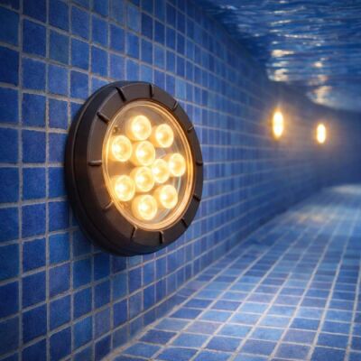 ACK AH08-00901 9W IP68 3000K Günışığı Led Havuz Armatürü - ACK (1)