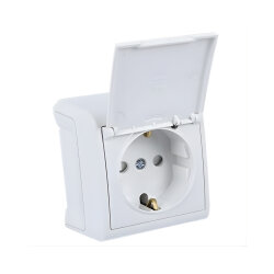 Vera Beyaz Kapaklı Topraklı Priz (Çocuk Korumalı) 90681012 - Viko