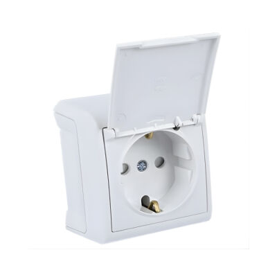 Vera Beyaz Kapaklı Topraklı Priz (Çocuk Korumalı) 90681012 - Viko