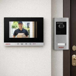 Audio 001463 4.3 inç Mekanik Butonlu Villa Görüntülü Diafon Siyah - Audio (1)