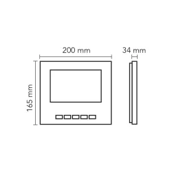 Audio 7 İnç Diafon Renkli Şube Kapak Dahil 001730 - 3