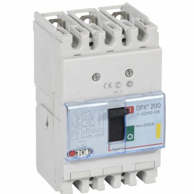 Legrand - 420208 DPX3 250ER 3P 200A 25kA Termik Manyetik Kompakt Şalter - Legrand