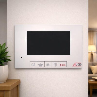 AUDIO 001140 Audio 4,3” Beyaz Görüntülü Diafon - Audio (1)