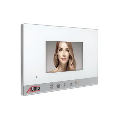 Audio 001184 4.3 inç Beyaz Bus Plus Görüntülü Diafon - 3