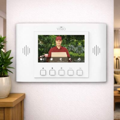 Visio 4.3'' Görüntülü Diyafon Beyaz - VİSİO (1)