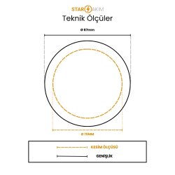 ACK AD01-00790 7W 3 Renkli Beyaz Kasa Downlight Led Spot - 3
