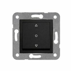 Artline Novella/Trenda Siyah Tek Düğmeli Jaluzi Düğme (Mekanizma Hariç) - 1