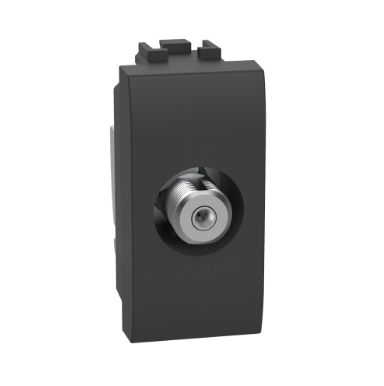 Bticino Living Light Koaksiyel SAT Prizi F Tipi 1M, Antrasit - BTICINO