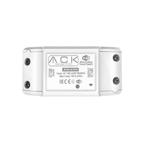 ACK AY26-01010 Akıllı Ev Anahtarı WiFi Smart Switch - ACK