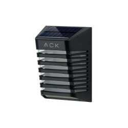 ACK AG60-09851 3000K Siyah Solar LED Çit / Duvar Apliği - 1
