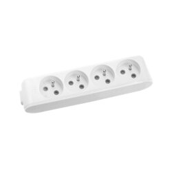 Viko Multi-Let Dörtlü Grup Priz Topraklı Klemensli Ups Beyaz (Çocuk Korumalı) 90110400 - 1