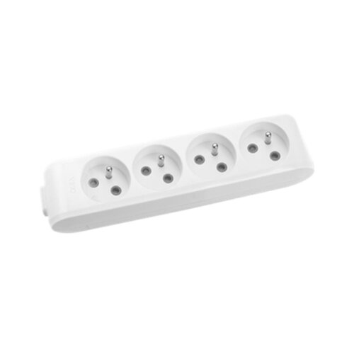 Viko Multi-Let Dörtlü Grup Priz Topraklı Klemensli Ups Beyaz (Çocuk Korumalı) 90110400 - Viko
