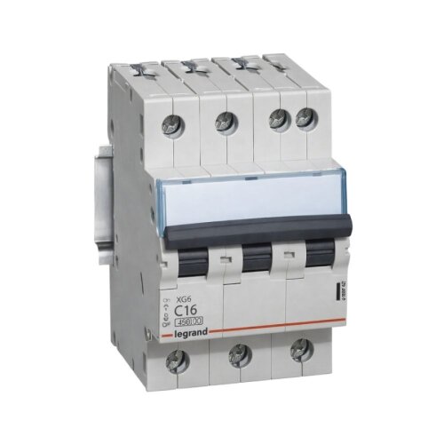 Legrand - 403696 3x50 Amper 6kA C Tipi XG6 Otomatik Sigorta - LEGRAND
