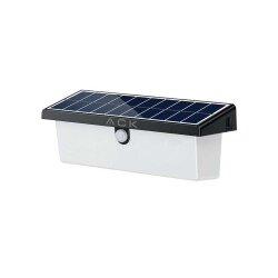 ACK AG60-03851 6W 3000K Siyah Solar LED Duvar Apliği - 1
