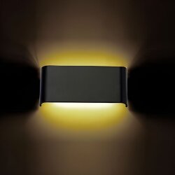 ACK AH07-03201 3000K Günışığı 6W Siyah Kasa Avva LED Duvar Armatürü - 2