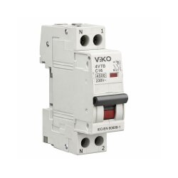Viko - 4VTB-1C16N 1x16A 4,5kA C Tipi Otomatik Sigorta - 1