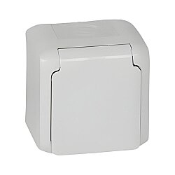 Legrand 782373 Forix Beyaz Çocuk Korumalı Topraklı Priz IP44 - 1