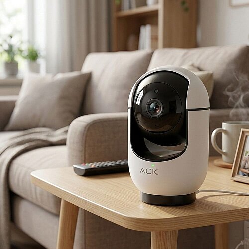 ACK AK01-00101 2MP 1080P Akıllı İç Mekan Wi-Fi IP Kamera - ACK (1)