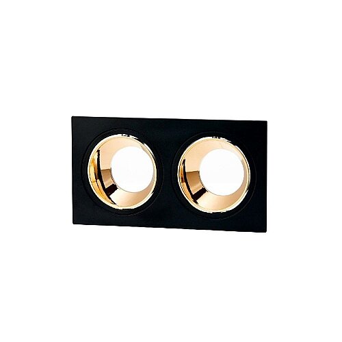 CT-5056 Jaguar Kare Spot Kasası, Siyah Bakır İkili GU10 - CATA