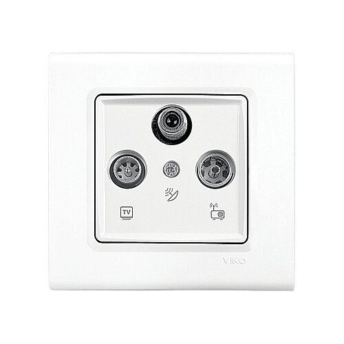 Viko Linnera / Rollina 90440041 Uydu Prizi (SAT-TV-RAD Sonlu) Beyaz - VİKO (1)