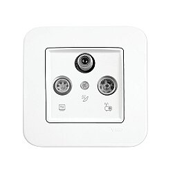 Viko Linnera / Rollina 90440041 Uydu Prizi (SAT-TV-RAD Sonlu) Beyaz - 3