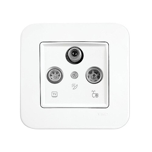 Viko Linnera / Rollina 90440041 Uydu Prizi (SAT-TV-RAD Sonlu) Beyaz - 3