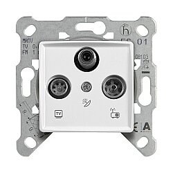 Viko Linnera / Rollina 90440041 Uydu Prizi (SAT-TV-RAD Sonlu) Beyaz - 1