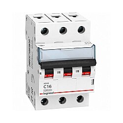 Legrand 433944 XD10 Otomatik Sigorta, 3K C16 10kA - 1