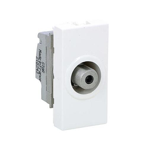 Legrand 078790 Mosaic TV Prizi, F Tipi Tekli 1 Modül Beyaz - LEGRAND