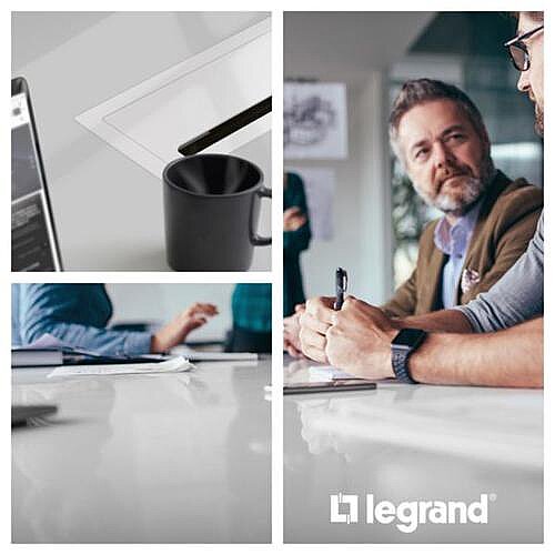 Legrand Incara 12 Modül Masaüstü Priz Kutusu, 385 mm Siyah - 4