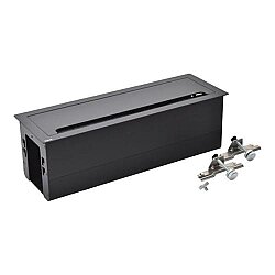 Legrand Incara 12 Modül Masaüstü Priz Kutusu, 385 mm Siyah - 2