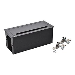 Legrand Incara 8 Modül Masaüstü Priz Kutusu, 295 mm Siyah - 2