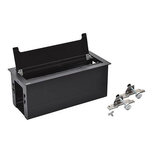 Legrand Incara 8 Modül Masaüstü Priz Kutusu, 295 mm Siyah - LEGRAND