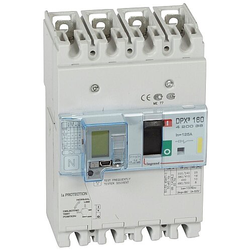 Legrand 420036 DPX³ 160 TM&KAK Kompakt Şalter, 4P 125A 16kA - LEGRAND