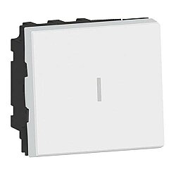 Legrand 077021L Armada Vavien Anahtar, 2 Modül 10AX Beyaz - 1