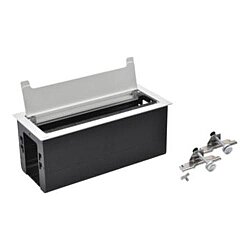 Legrand 654870 Incara 8 Modül Masaüstü Priz Kutusu, 295 mm Alüminyum - 1