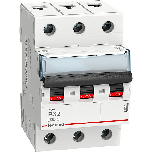 Legrand 433501 XG6 3P B32 6kA Otomatik Sigorta - 1