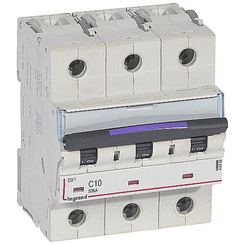 Legrand 410160 DX³ Otomatik Sigorta, 3P 10A C Tipi 50kA - LEGRAND