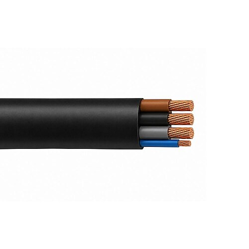 Ünal 4x16 mm² TTR Kablo Siyah YVV-K - Ünal