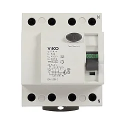 Viko 10VTR4-8030/A 4x80A 30mA A Tip Kaçak Akım Koruma Rölesi - 1