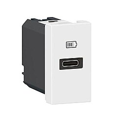 Legrand Armada Mosaic 077690L 20W USB Type-C Power Delivery Şarj Modülü Beyaz - 1