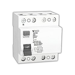 Viko 10VTR4-80300/A 4x80A 300mA A Tip Kaçak Akım Koruma Rölesi 10kA - 1