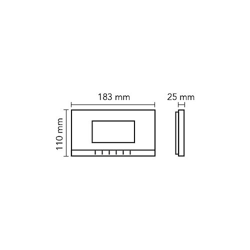 Audio 001180C 4.3 İnç Beyaz Görüntülü Diafon - AUDIO (1)