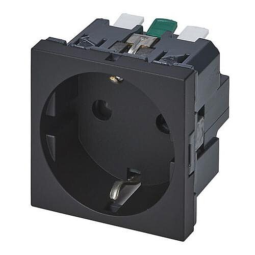 Legrand Armada 2M Schuko Otomatik Terminalli Mat Siyah Priz - 3