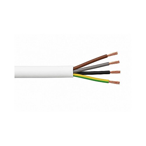 Ünal 4x0,75 mm² TTR Kablo Beyaz H05VV-F - Ünal