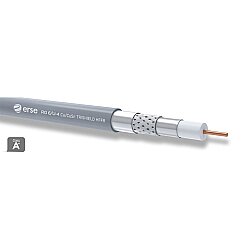 Erse RG6/U-4 Cu/CuSn Trishield HFFR Koaksiyel Kablo - 1