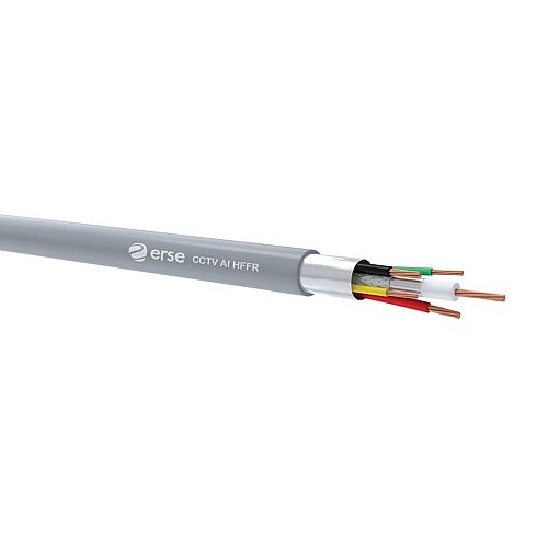 Erse CCTV-AL 1 COAX RG 59/U-4+2x0,22+2x0,75 mm² HFFR Kamera Kablosu - ERSE