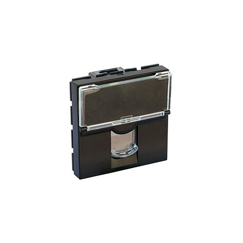 Legrand Mosaic RJ45 Cat6 UTP Priz 2 Modül Mat Siyah - LEGRAND